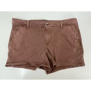 SO Womens Juniors Shorts Size 17 Brown Chino Short